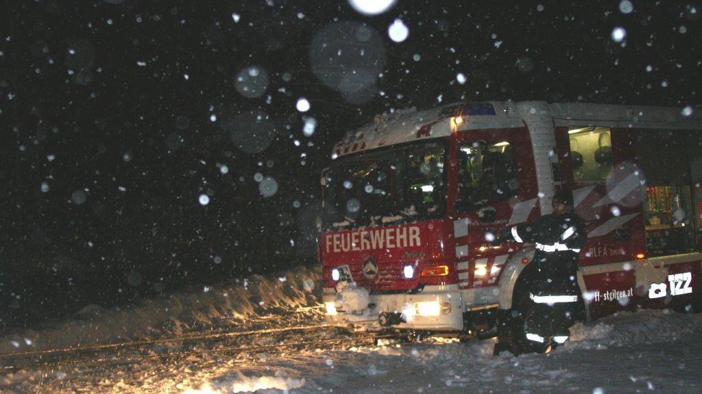 Schneefahrbahn auf B154