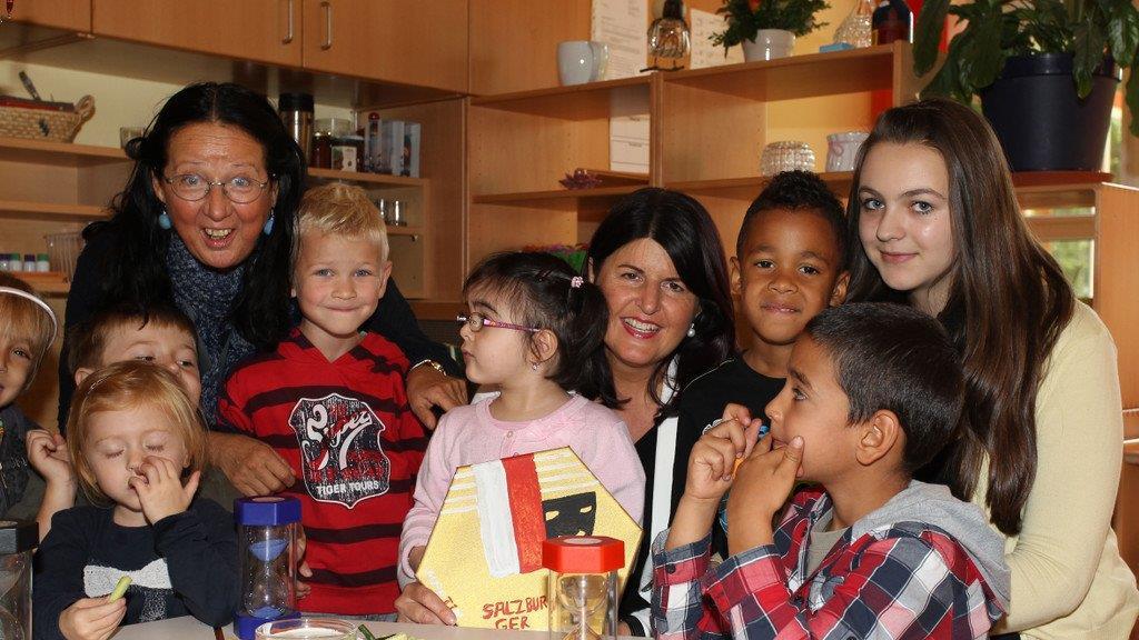 Burgstaller besucht Kindergarten