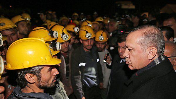 Präsident Erdogan vor Ort