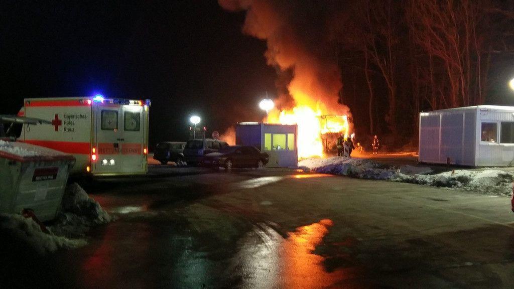Reisebusbrand am Walserberg