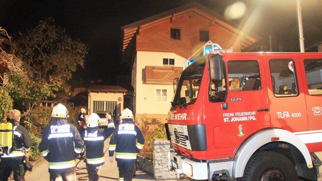 Fernseher in Flammen
