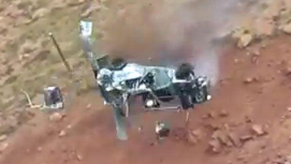 Kaum zu glauben: Die Insassen blieben bei dem Rallye-Unfall nahezu unverletzt.