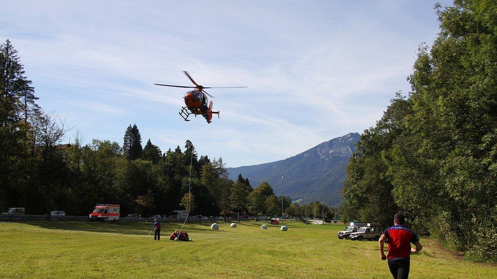 Bilder der Heli-Bergung