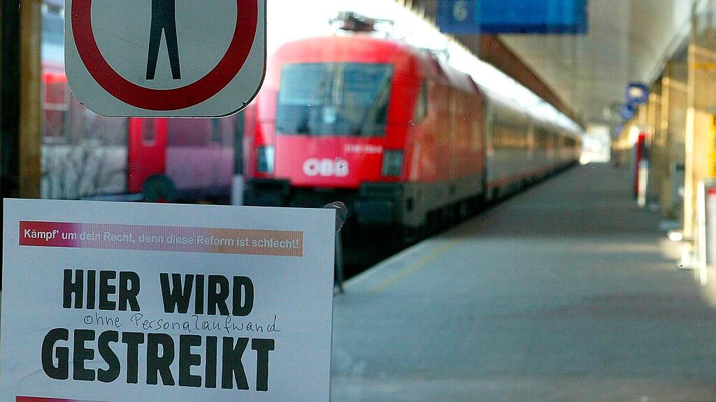 ARCHIVBILDTHEMENBILD  ÖBB  BAHN  WARNSTREIK =.jpg