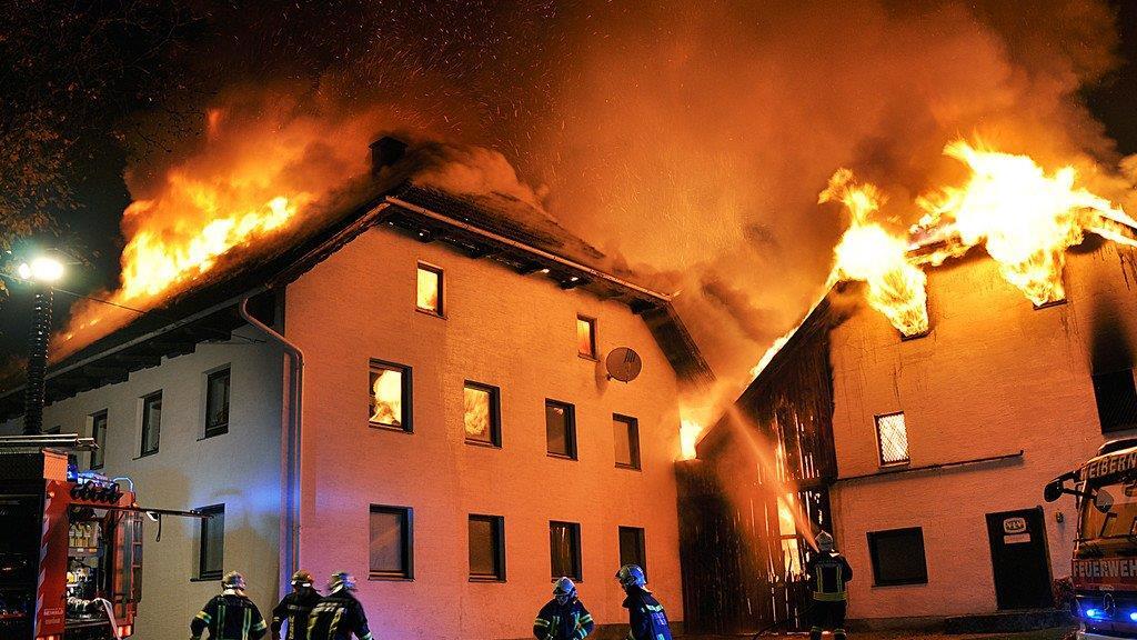 Großbrand in Weibern