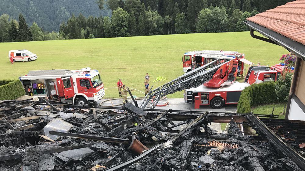 Photovoltaik-Anlage in Mittersill in Brand