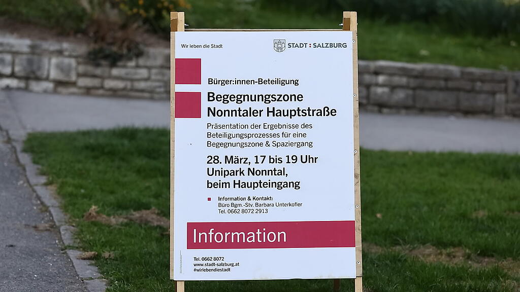 Bürger:innen-Beteiligung Nonntal: Umgestaltung / Begegnungszone