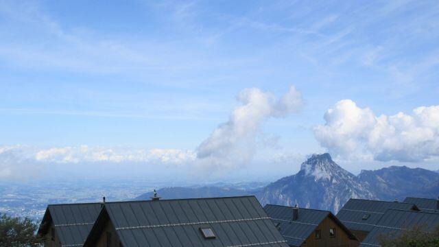 Der Feuerkogel ist mit einer Höhe von ca. 1650 Meter einer der schönsten Ausblickspunkte am Eingang zum Salzkammergut.
