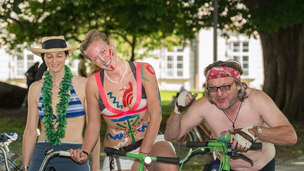 "World Naked Bike Ride" in Salzburg II