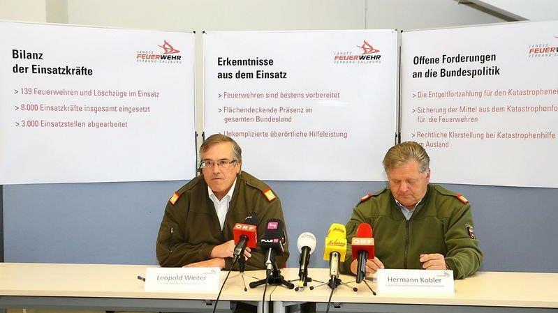 Pressekonferenz zur Hochwasserkatastrophe