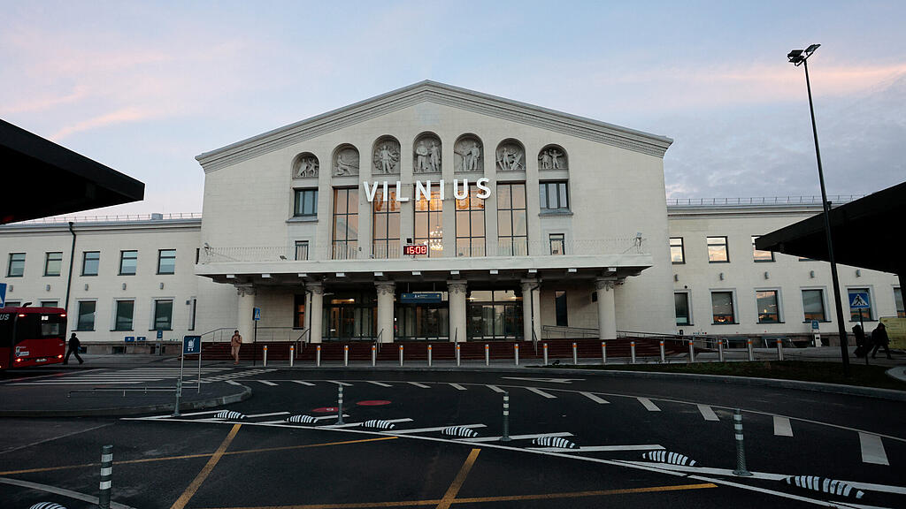 Flughafen in Vilnius, Litauen