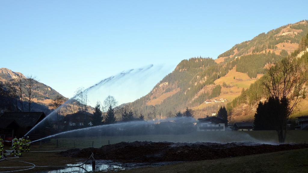 Brand im Heizwerk Großarl