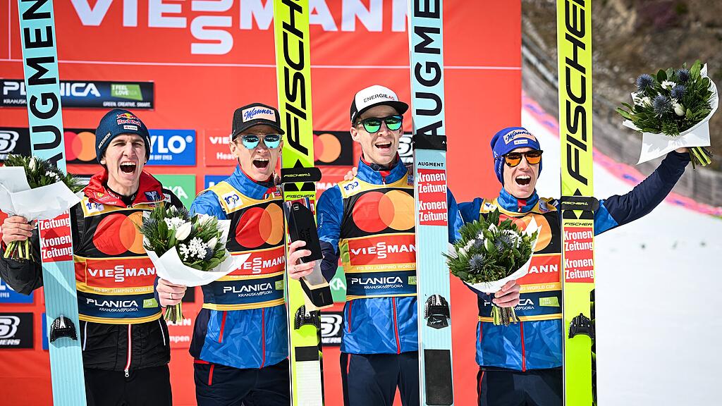 Stefan Kraft, Daniel Huber, Michael Hayböck, Daniel Tschofenig, Planica