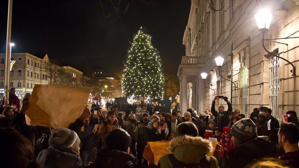 Gedenk-Demonstration für Aleppo in Salzburg I