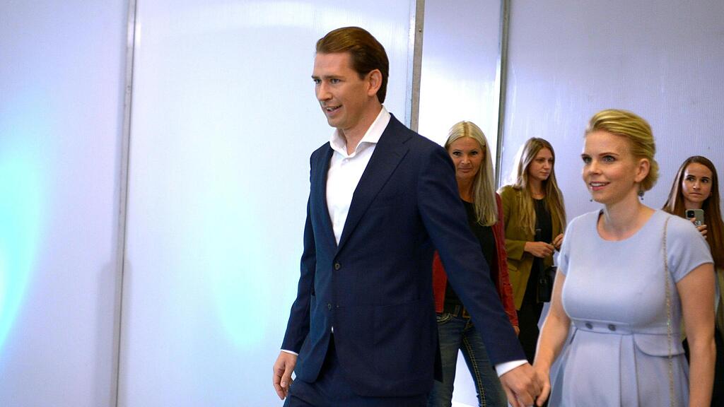 \u00d6VP-Parteitag Kurz und Freundin