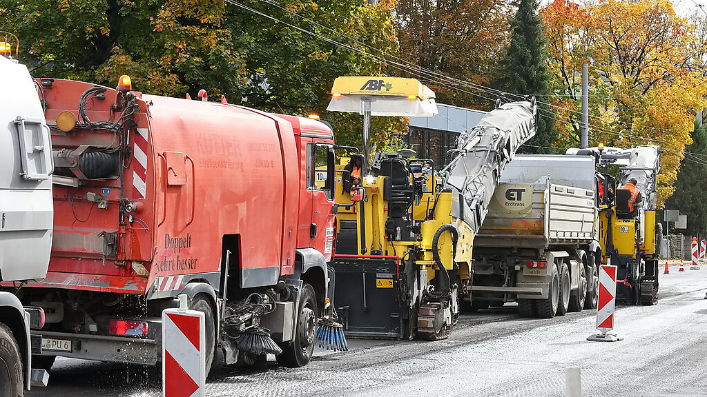 Hellbrunnerstrasse Fahrbahnsanierung