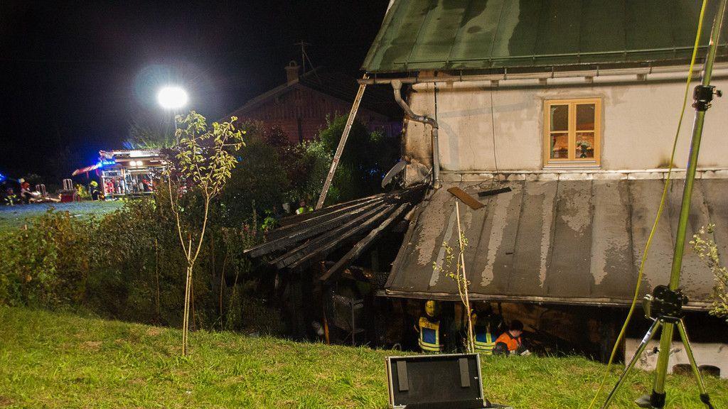 Großeinsatz bei Brand in Bischofswiesen