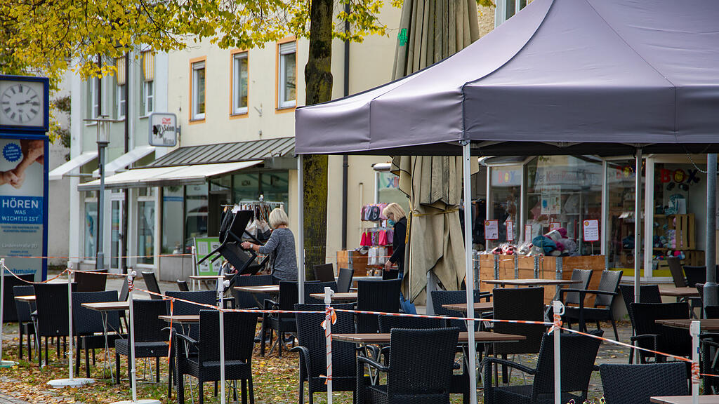 Leere Stra\u00dfen in Freilassing