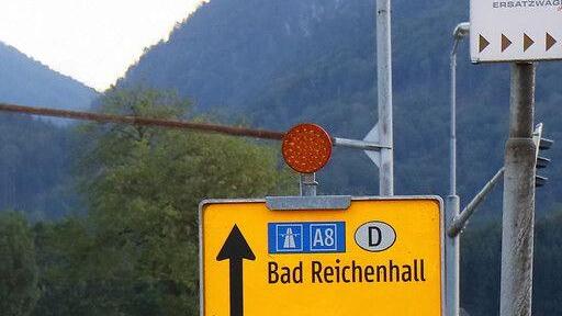 Straßensperre durch Grödig