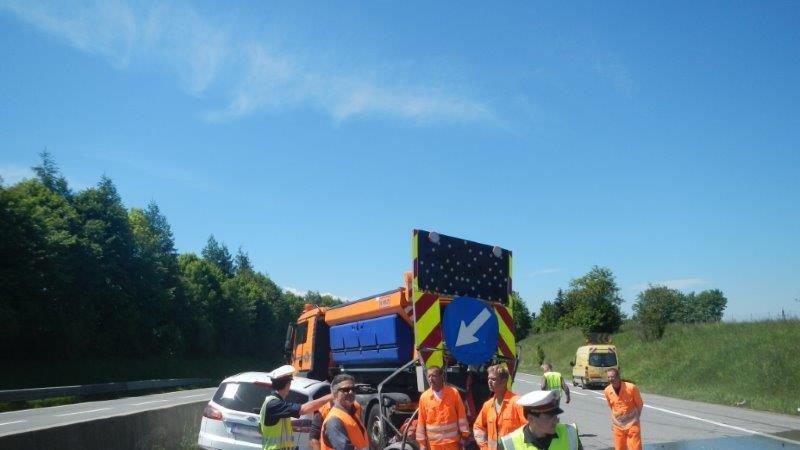 Lkw-Crash auf A1