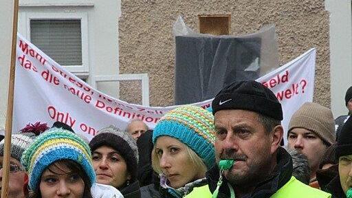 Protestmarsch zum Chiemseehof