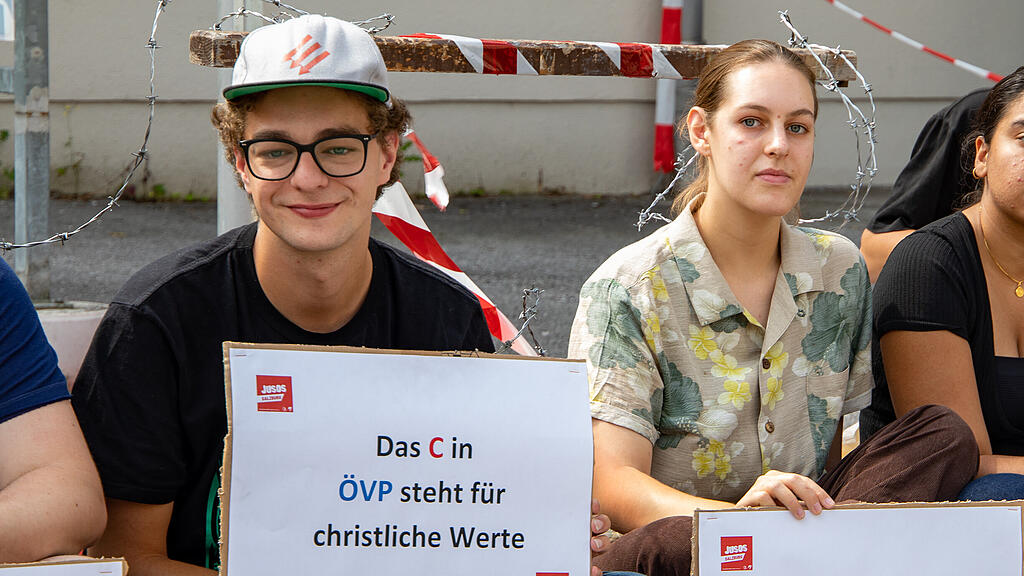 JUSOS Sitzstreik