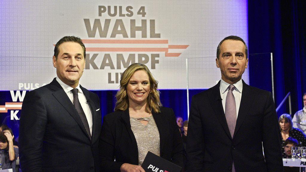 Duell Strache Kern Puls4