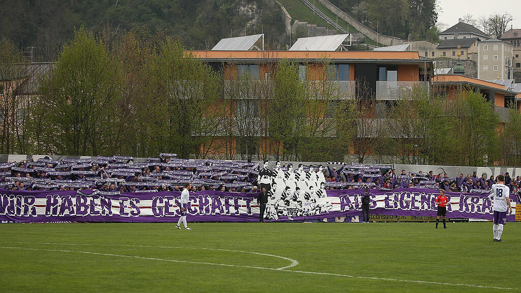 Austria Salzburg bezwingt im Stadtderby den SAK 1914.