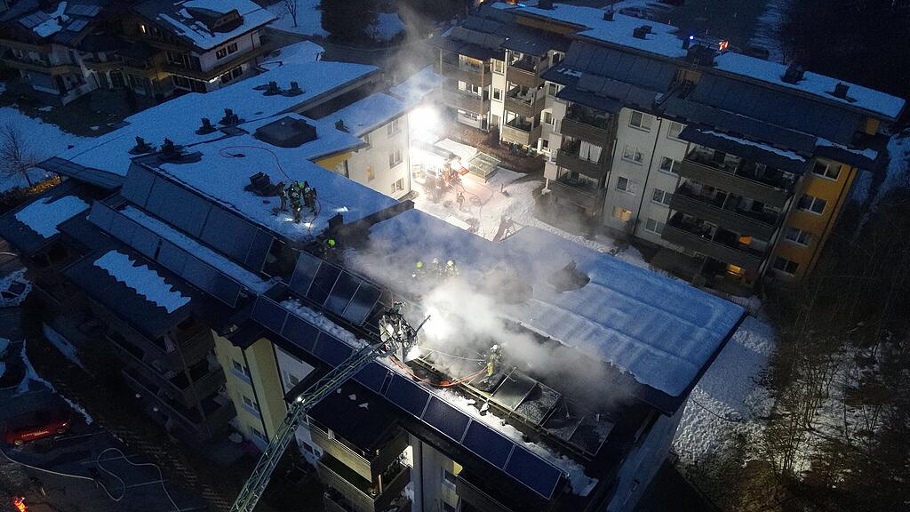 Dachstuhlbrand in Maria Alm