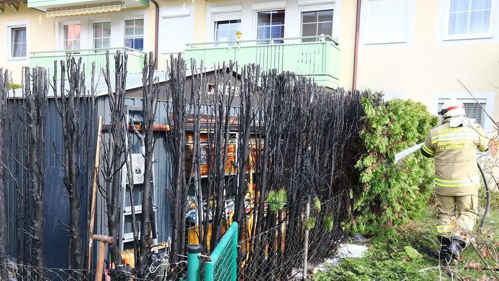 Heckenbrand in Siezenmheim