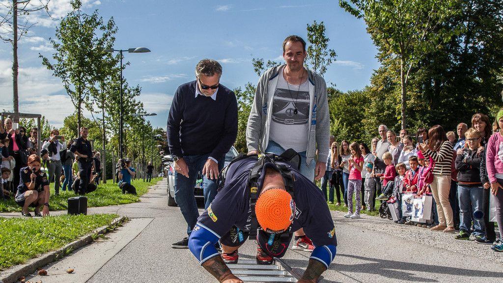 Tag der Polizei: Weltrekord von Franz Müllner