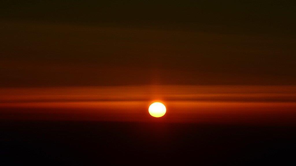 Traum-Sonnenuntergang