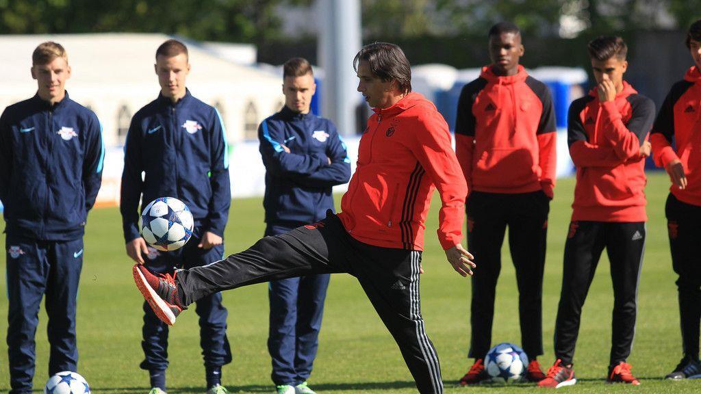 Training und Entspannung vor Youth-Legaue-Finale