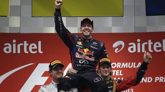 Formel 1: Vettel holte sich mit Sieg in Indien vierten WM-Titel