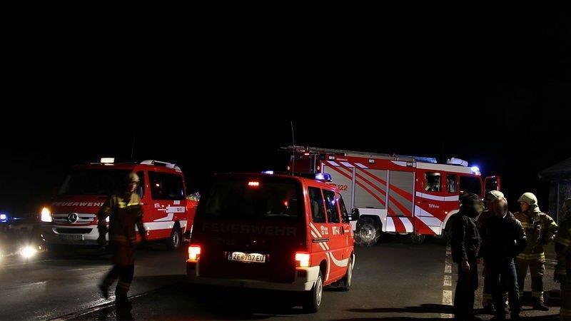 Bauernhaus in Brand