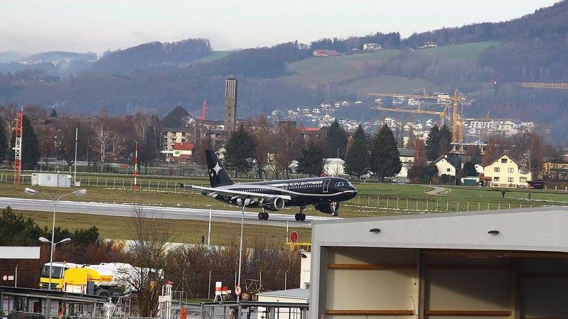 Anflug auf Salzburg