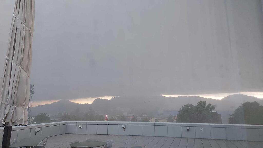 Gewitter über Salzburg