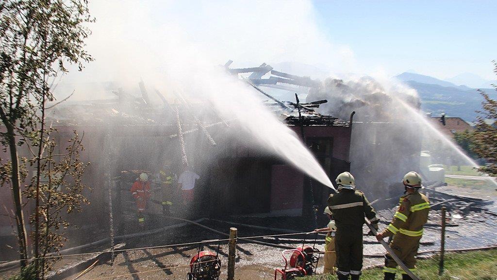 Thalgau: Bilder der Löscharbeiten