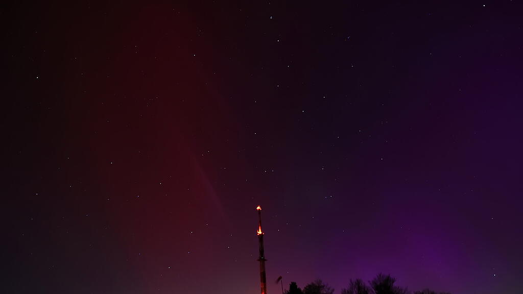 Polarlichter \u00fcber Salzburg