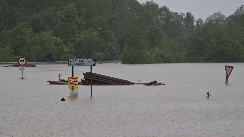 Hochwasser in Oberndorf