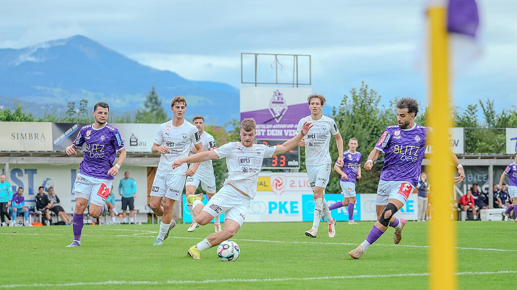 2. Liga: Austria Salzburg gegen Amstetten