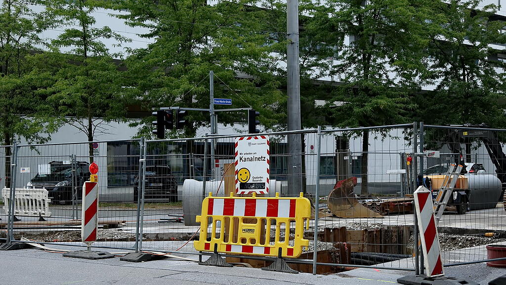 Straßensperren rund um Großbaustelle in Salzburg-Lehen