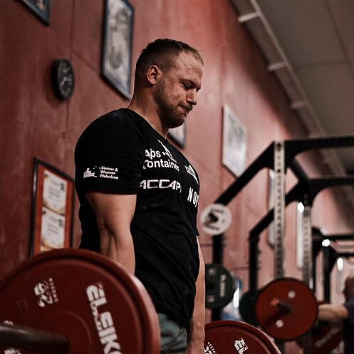 Markus Glück beim Powerlifting
