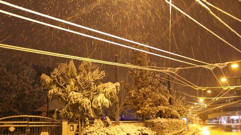 Erster Schnee in Salzburg