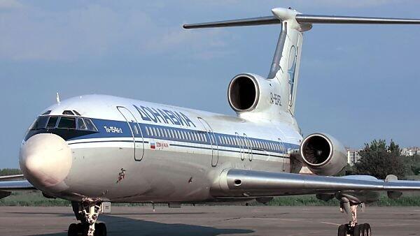 Eine Tupolew Tu-154 bei Flugmanöver abgestürzt