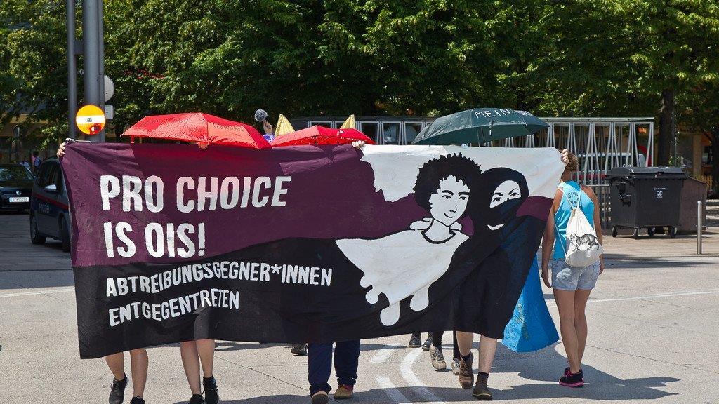 Pro Choice-Demo in Salzburg