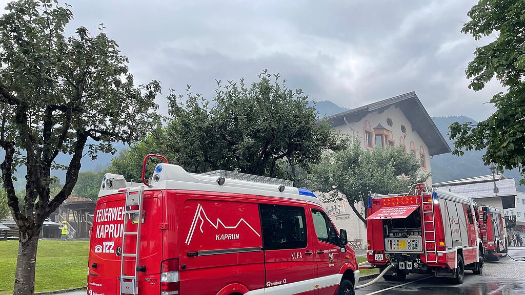 Kaprun: Brand in Pizzeria