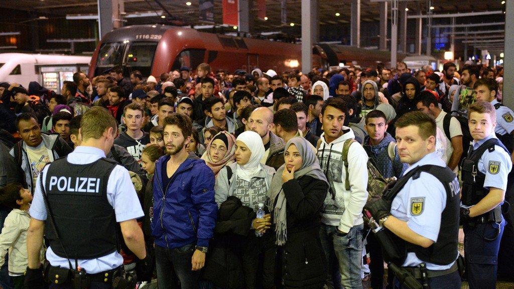 Bilder von Flüchtlingen am 12.9.15