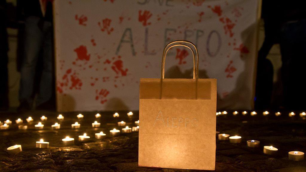 Gedenk-Demonstration für Aleppo in Salzburg I