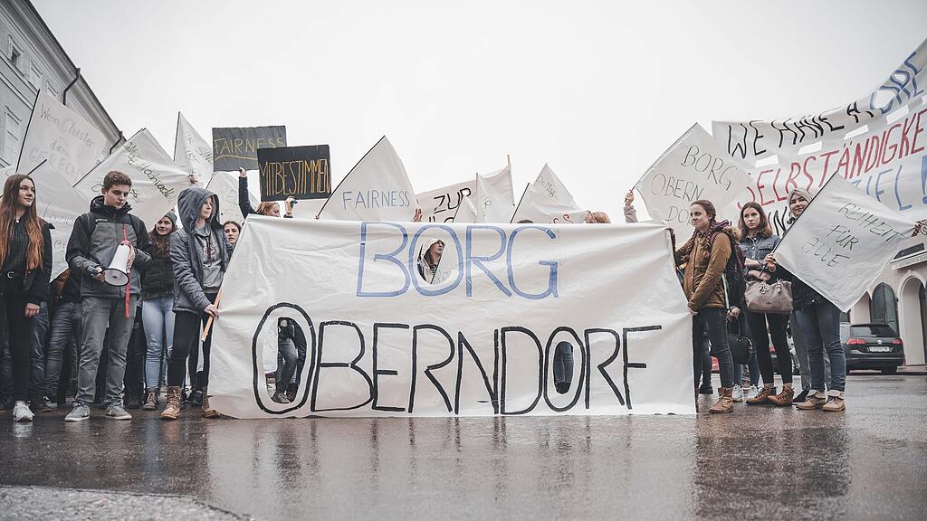 Protestmarsch BORG Oberndorf